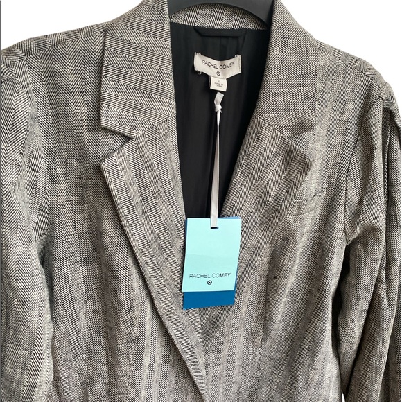 NWT Rachel Comey x Target Gray Chevron Oversized Tweed Blazer Size Small linen - Picture 8 of 12